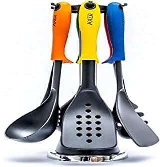 Set Küchenutensilien aus Nylon und Edelstahl (Nylon)