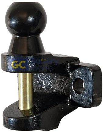 Dual Tow Hitch Heavy Duty Coupling | 50mm Tow Ball & Quick Release Pin | Max Rated Towing Weight 3000kg