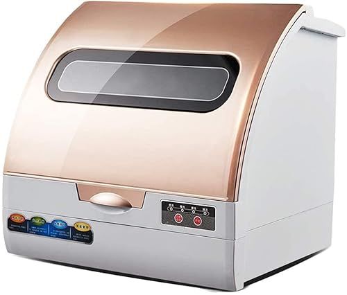Compact Countertop Dishwasher, Dual Intelligent Dishwasher Dryer for Apartment Office and Home Kitchen, Easy to Clean, Luxurious Touch Panel