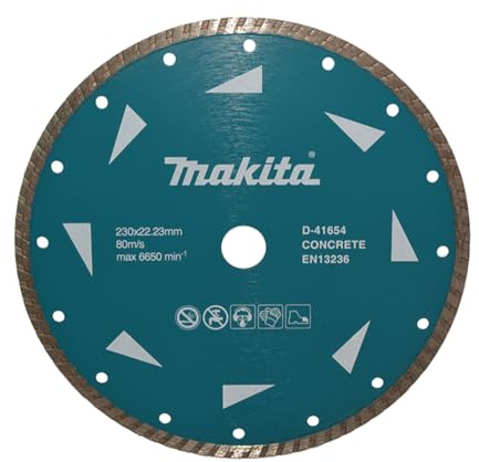 DISCO DIAMANTATO A CORONA CONTINUA, A SECCO 230x22,23mm MAKITA D-41654