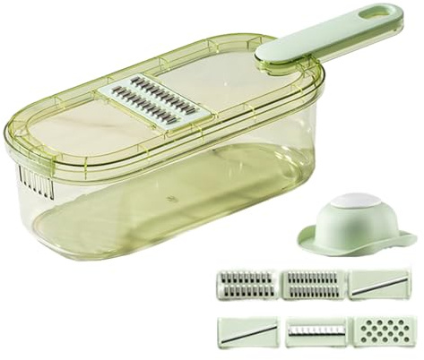 Cortadora de verduras, rebanadora de verduras | Cortador de verduras,Cortador de verduras multifuncional, espiralizador de verduras con recipiente de 1,5 l para cocinar y preparar comidas