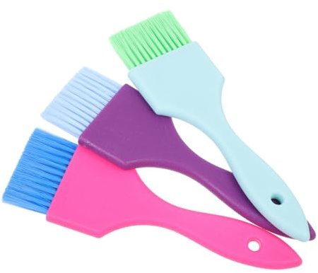 PartyKindom 3stücke Friseurbedarf mit Bürste und Tönungsgriff aus Hochwertigen Materialien für Effizientes Haarfärben und Haarpflege zu Hause Salon Zufällige Farbe