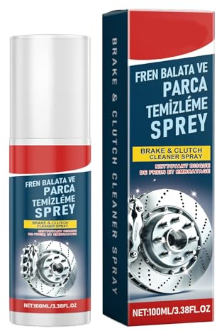 Generico Pulitore Freni Spray - Rimuovi Olio Auto 100ml,Sgrassatore Duraturo, Spray Pulente per Auto Dettaglio Disco Rotore Polvere Ferro Cerchio Ruota - Dettaglio Cerchioni Ruote Rimozione Olio