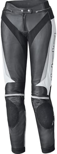 Held Lane II Damer Motorcykel Läder Byxor, schwarz/weiß, 21
