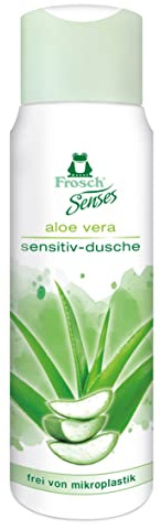 Frosch Senses Aloe Vera Sensitiv-Dusche, Duschgel für empfindliche Haut frei von Mikroplastik, Parabenen & EDTA, pH-hautneutral & vegan, 1er Pack (1 x 300 ml)
