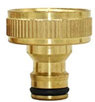 Zkenyao-Adaptadores de manguera 1/23/4 1Hilo de latón conector rápido del jardín Adaptador de riego de riego de riego de riego Accesorios de manguera de cobre 1 PCS, Fácil de instalar