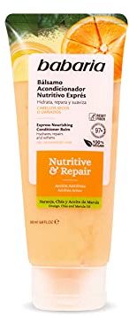 Babaria - Acondicionador Pelo Dañado o Seco | Anti Frizz Pelo | Acondicionador Pelo Rizado y Liso | Crema Suavizante Pelo | Desenredante Pelo Mujer