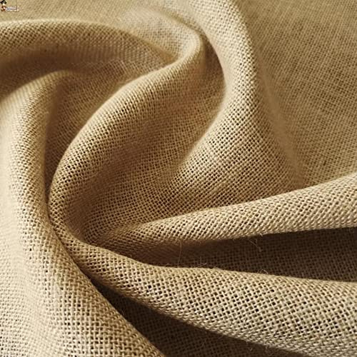 BricoLoco.com Tela arpillera 100% yute. 3x1,5 mts. Para decoración rústica, mantel, camino de mesa, cortinas, bolsa, saco. Tapizar, costura, tejer, manualidades. Por metros o rollo. (3x1,5 mts.)