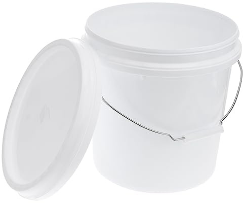 DOITOOL Secchio Di Plastica Con Coperchio e Maniglia Per Uso Industriale All Aperto Per Conservare Solidi Liquidi Cibo Per Animali Sabbia Prodotti Per Pulizia e Vernice