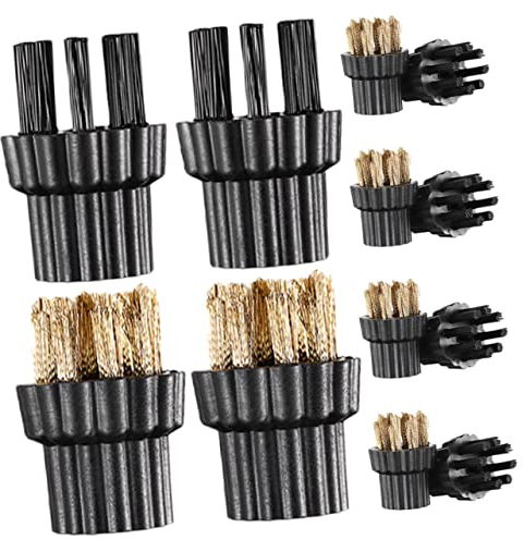 SOLUSTRE Reinigungsgerät Bürstenkopf Ersatz 12 Stück Nylon Messing Moppbürste Zubehör Für Haushaltsreinigungsmaschinen Reinigung Zubehör Für Kleine Dampfgeräte Und Moppteile