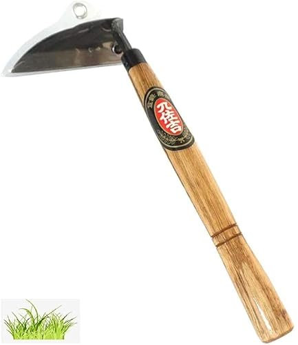 FINPAN Japanisches Unkrauthacke Handhacke/Sicherheit Sichel ist perfekt zum Jäten und Kultivieren Länge: 32 cm