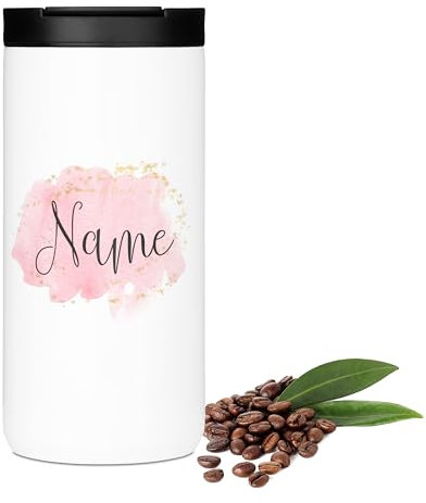 GRAZDesign Thermobecher mit Namen personalisiert Geschenk Weihnachten, Kaffeebecher to go Edelstahl 400ml