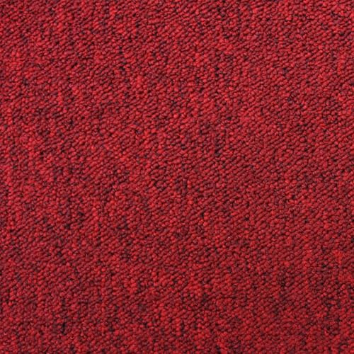 40 Losetas Moqueta Rojo Escarlata 50x50cm Cobertura 10m² Parches Moqueta Casa Hogar Oficina Tienda Taller Losetas Alfombra Baldosas Suelo Adhesivas Resistentes Facil Instalación Carpet Floor Tiles