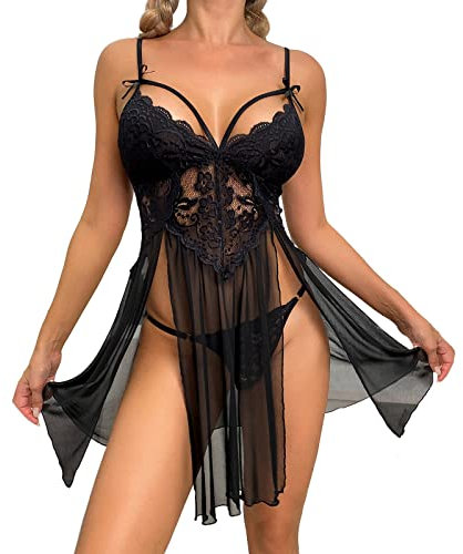 WILLBEST Babydoll aus e Dessous Damen sexy unterwäsche XXL Set Dessus unterwäsche XXL Dessous e Damen Unterwasche Set fit trägerlose Nahtlose BH Sexy schamlippenspreizer fr