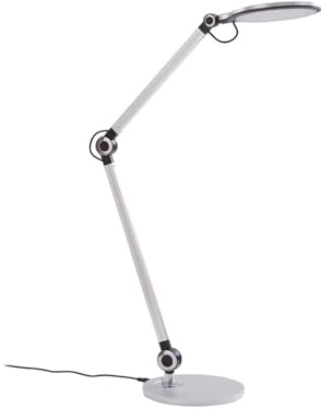 Lindby LED Tischlampe Nyxaris dimmbar (Modern) in Alu (1 flammig,) - Tischleuchte Schreibtischlampe Nachttischlampe Arbeitszimmerleuchte
