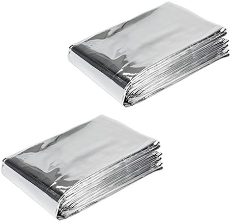 Baoblaze Copertura in Lamina da Giardino, Pellicola per Coltivazione di Piante per Serre, per Prato, Fattoria all'aperto, Pellicola Riflettente in Mylar per, 2 Pezzi