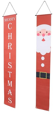 TOPBATHY Türbanner Weihnachten Hängender Türvorhang Banner für Festliche Stimmung