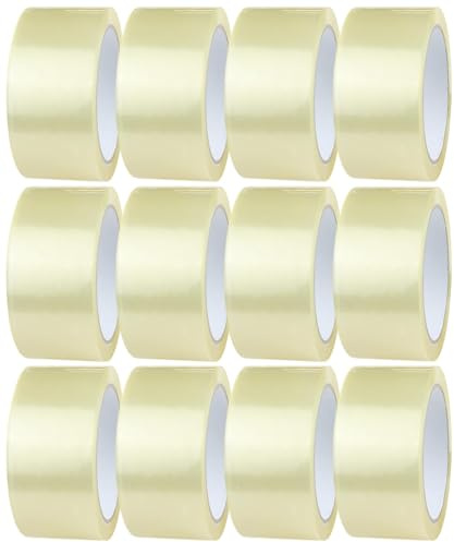 Aspect Packaging Tape, 50mm x 45m, 0.047mm Thickness (12-Roll), Clear