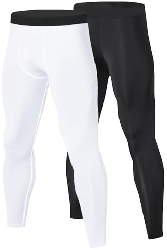 Towintec Pantalones de compresión para Hombre Pantalones Interiores funcionales Transpirables Mallas para Correr Gimnasio Capa Base de Secado rápido para Deporte Yoge Baloncesto