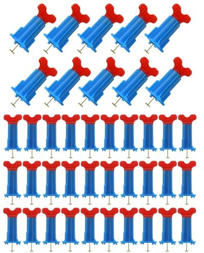 Fliesennivellierwerkzeug, Fliesennivellierset - Wiederverwendbare Bodenplatten-Nivelliergerät - Fliesenwerkzeuge Innenschraube Nivellierer mit T-Stift pe