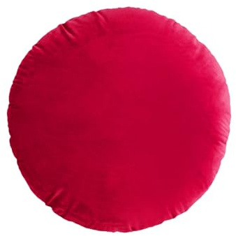 Fouriding Runde Wurfkissen 45CM,Dutch Fleece Runde Wurfkissen Weiche Kissen Bodenkissen für Wohnzimmer Sofa Bett Stuhl Boden Auto Couch Home Dekorative (Rot)