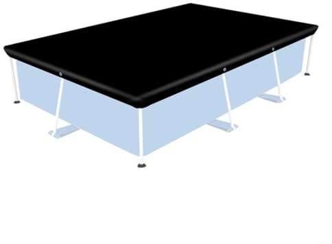 MoSundi Telo protettivo rettangolare per piscina all'aperto, protezione UV, tessuto Oxford 210D, per piscine fuori terra (300 x 201 cm)