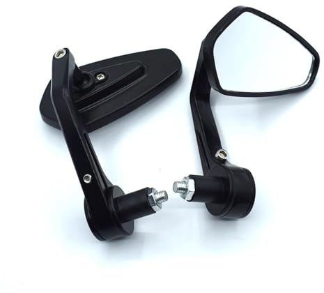 BYLKFC Specchietto retrovisore per Manubrio Moto per Kawasaki Z 125 250 300 800 900 1000 ZX-10 14R Specchietti Laterali per estremità Manubrio Parte specchietti per Moto specchietti