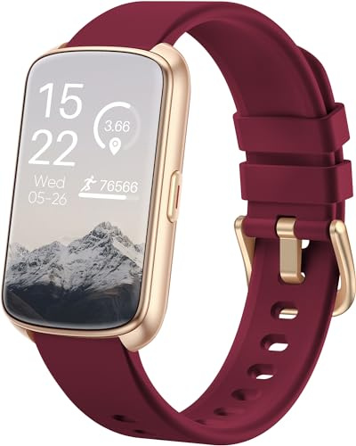 Monitor de fitness, reloj inteligente de 1.45 pulgadas para mujeres y hombres, rastreadores de actividad de salud con frecuencia cardíaca 24/7/7/presión arterial/oxígeno en sangre, contador de pasos