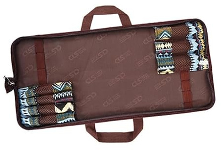 LRXFPIYF Aufbewahrungstasche für Grillgabeln, Grillbesteck, Picknickausrüstung, Praktischer Organizer Zur Aufbewahrung von Grillutensilien für Camping Und Auto, Halten Sie 7 Gabel