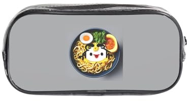 OAZCVBNN Coquetier, nouilles, ramen, pour garçons et filles, pour papeterie transparente, trousse à crayons transparente