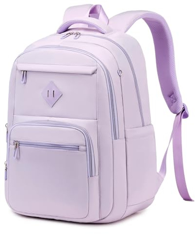 Sisipoet Sac à Dos Uni pour Fille Cartable Ordinateur pour École Voyage | Cartable Fille Primaire, Sac à Dos École & Collège, 30L Ergonomique, Sangle Valise, Poche Antivol Étanche
