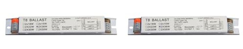 FOIJPPINP 2X Alimentatore Elettronico T8 2x36W per Lampada Germicida UV, Lampada Fluorescente per Forniture per Ufficio Domestico In Lamiera di