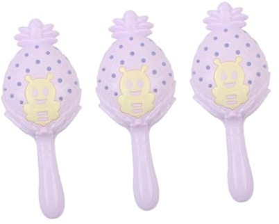 Hohopeti 3 Sonajeros Educativos para Bebés Forma Adorable, de Plástico, Fáciles de Llevar y Resistentes, Ideales para Divertir y Estimular a Niños Pequeños Color Aleatorio