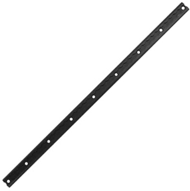 Generic L Track Rail Sturdy Aluminum Airline Rail with Pre Drilled Holes for Secure Cargo Loading in Trucks Trailers and RVs Durable 3.3ft Length (Black)