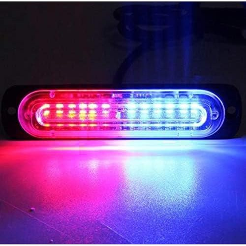 Riloer Mini Strobe Lights Side Lamp 12V-24V Spia impermeabile compatibile con camion e auto luce rossa-blu
