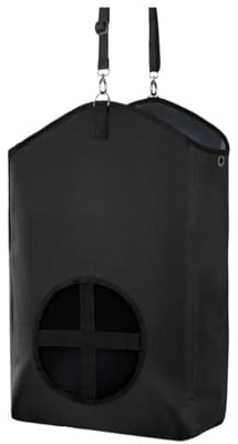 Distribuidor automático de heno para Conejos Bolsa alimentadora de heno for Cabras, Bolsa alimentación Lenta Ajustable for Conejos, Caballos, ovejas, alimentador Colgante for Animales, 1 Uds