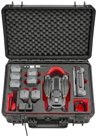 TOMcase Valise pour Drone Travel Edition » pour DJI Mavic 4 Pro, Fly More/Creator Combo, avec RC2/RC Pro 2 – Valise Rigide, d'extérieur étanche IP 67 – Fabriquée en Allemagne