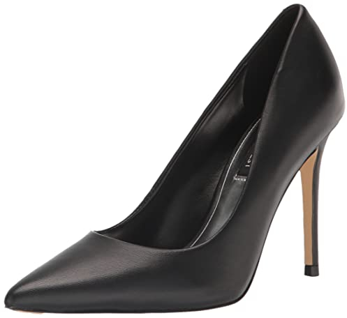 Nine West Women's Fresh Pump, Black Leather, 7