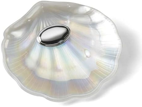 Concha Bautizo nácar blanco con chapa lisa para grabar (Grabado incluido) Entrega 24 horas