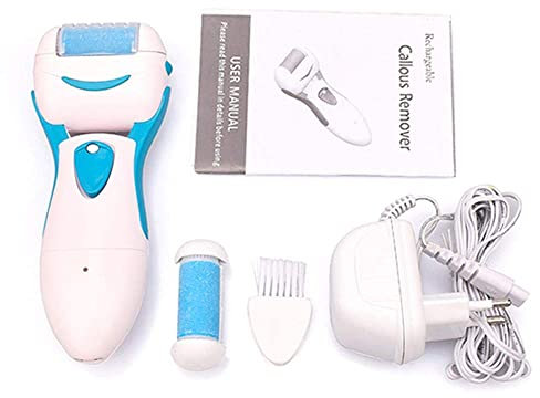 NOOFIE Lima eléctrica para pies, removedor de Callos eléctrico, Kit de pedicura para Piel Dura, Profesional para la eliminación Suave de Callos, Azul
