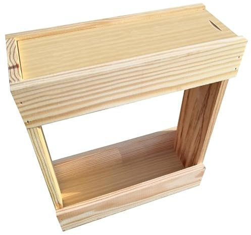 lotdevin Caisse bouteille bois 3x33cl Mabouteille.fr® - Range bouteille bois 20x8x24cm idéale pour transporter bières [ Porte biere ]