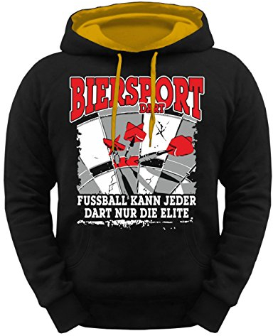 No Fight No Glory Herren Kapuzenpullover Dart Biersport Motive Dartsport S - 5XL