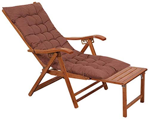 LFNXOVXF Leichte Loungesessel, zusammenklappbar, verstellbar, für den Garten, Liegestuhl, Sonnenliege, Schwerelosigkeitsstuhl, Bambus-Rückenlehne, Strandstühle, Sonnenbett, Lieges