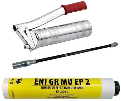 Generisch MATO LubeShuttle Fettpresse und Agip Fettkartusche 400 g