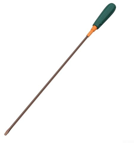 Destornillador extendido con ranura cruzada con imán de 420 mm de longitud para zonas inaccesibles (ranuradas)