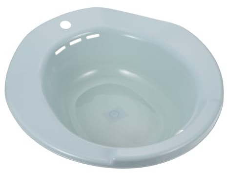 MOBUTOFU Sitzbad Für Toilettensitz Aus Gesundem Sicherem Material Hockfreies Design Passend Für Gängige Haushalts Wc Mit Befestigungslöchern Für Schwangere Und Wochenbettpflege