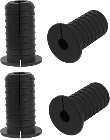 4pcs 3/4in Cable Grommets for Starlink, Black Anti-Slip Cable Routing Kit Split Wall Hole Pass Through Bushing Grommet Cover for Ethernet/TV Wires Waterproof Cord Protection Installation Accessories