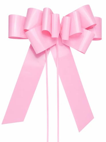 Voxlara Große Rosa Schleife für Auto, XXL Riesige Autoschleife Wasserdicht, Geschenkschleife für Hochzeit, Geburtstag & Party, Autoausstellung Deko
