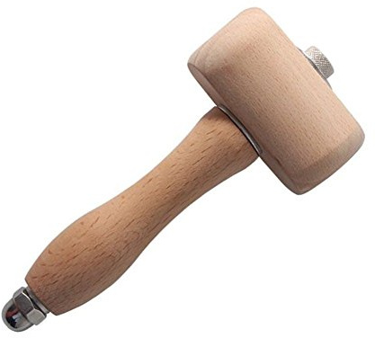 WEICHUAN Beech Wood Mallet for Carving Leathercraft Sewing Engraving Printing - The Well-Balanced Beechwood Woodworking Mallet