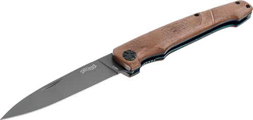 Walther Taschenmesser BWK 1, 440C Stahl, inkl. Holster | Feststehendes Messer für Outdoor- und Alltagsaktivitäten